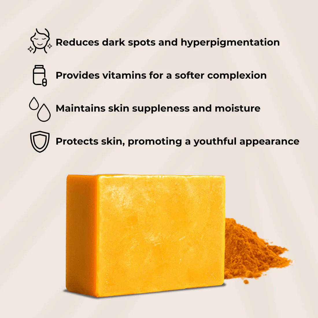 Turmeric & 2% Kojic Acid Soap 100g - Image 4